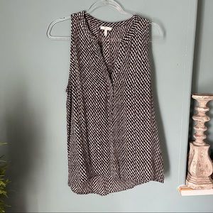 Joie silk sleeveless blouse sz m